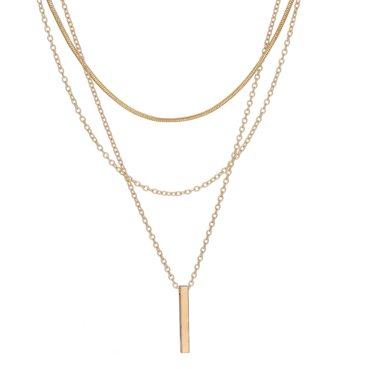 Elegant Layered Gold Necklace