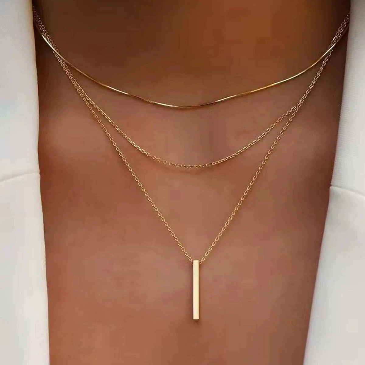 Elegant Layered Gold Necklace