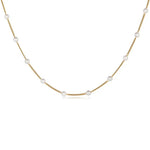 Dainty Gold-Plated CZ Stone Necklace