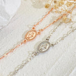 Christian Cross Rosary Choker Necklace