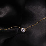 Gold Plated Zircon Necklace