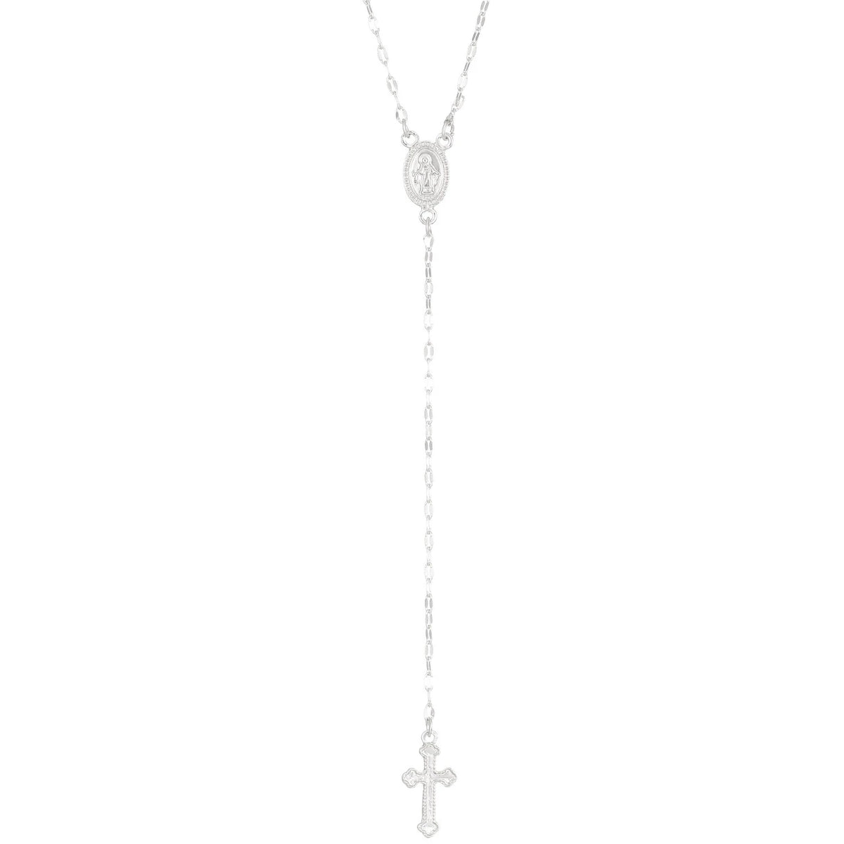 Christian Cross Rosary Choker Necklace