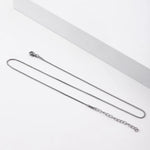 Simple Gold Box Chain Necklace