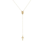 Christian Cross Rosary Choker Necklace