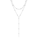 Gold Double Layer Tassel Chain Necklace