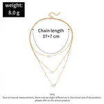 Trendy Multilayer Zircon Pendant Choker Necklace