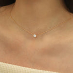 Gold Plated Zircon Necklace