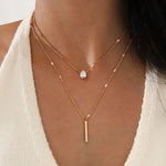 Trendy Multilayer Zircon Pendant Choker Necklace