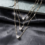 Trendy Multilayer Zircon Pendant Choker Necklace