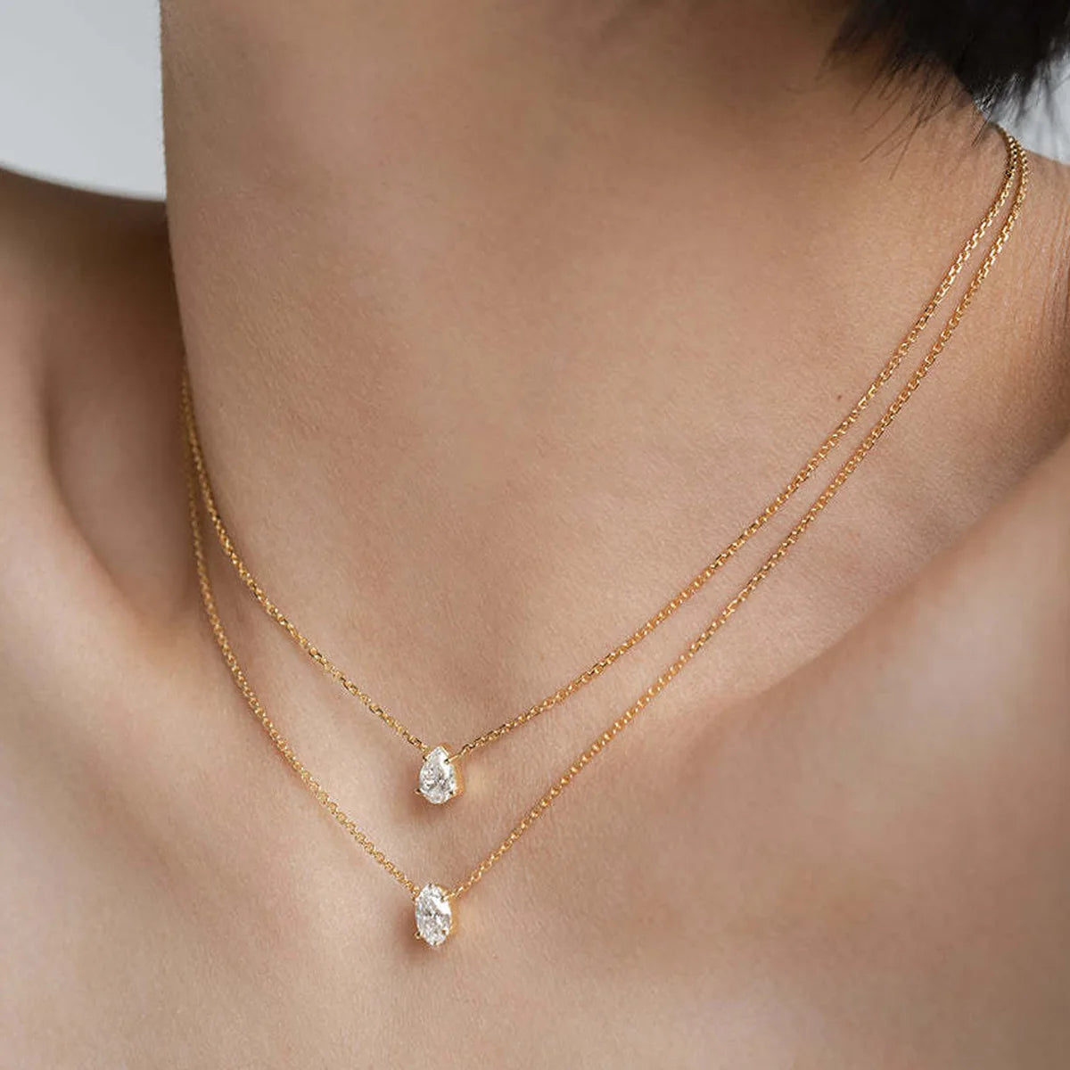 Trendy Multilayer Zircon Pendant Choker Necklace